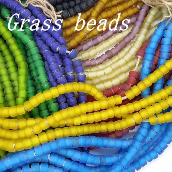 (Y)B-71 ホワイトハート艶なしスリガラス 1連1200円(税別) ガラスビーズ 全13色 色ん...