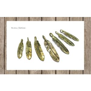 フェザートップ(サイズは7種類)/真鍮製*金色