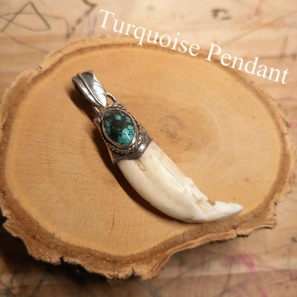 rym-9 牙 ペンダント【コヨーテ？】ネックレス【Silver925】ハンドメイド