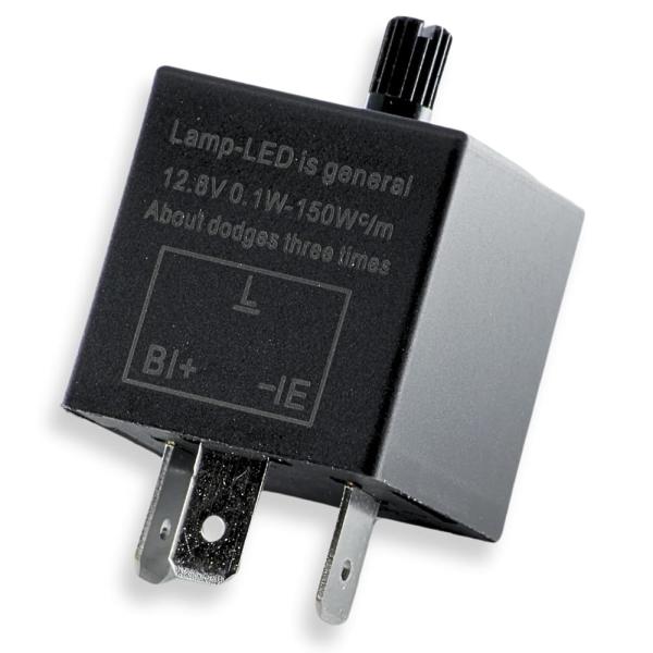UMikke ICウインカーリレー 3ピン LED対応 ハイフラ防止 速度調整 音有 CF13 1個