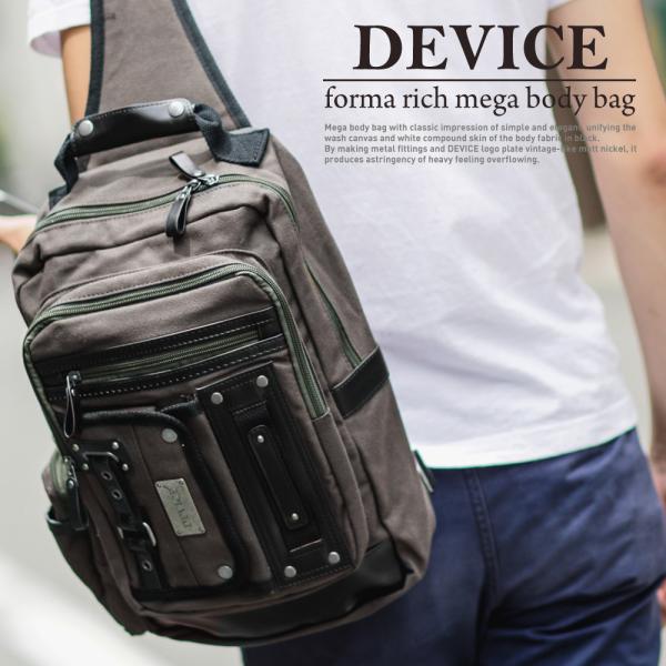 ボディバッグ 帆布 大容量 カバン バッグ ワンショルダー DEVICE 大きめ ブランド 斜めがけ...