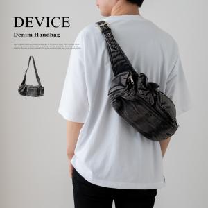 DEVICE ショルダーバッグ ボディバッグ ハンドバッグ デニム レディース メンズ ユニセックス ウォッシュ加工 軽量 小さめ おしゃれ かわいい