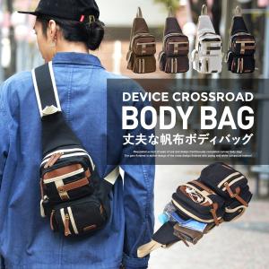 ボディバッグ ショルダーバック DEVICE メンズ キャンバス デバイス ボディーバック 帆布バッグ