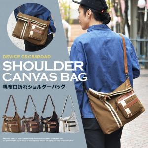 ショルダーバッグ メンズ 2Wayバッグ メッセンジャーバッグ バッグ 口折れ 斜めがけ バック DEVICE かばん 鞄 帆布バッグ A4 ブランド 斜め掛け 新生活