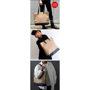 トートバッグ メンズ 大きめ a4 ブランド ...の詳細画像3