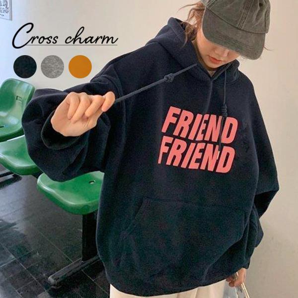 パーカー フーディ トレーナー レディース メンズ スウェット 韓国ファッション 大きいサイズ トッ...