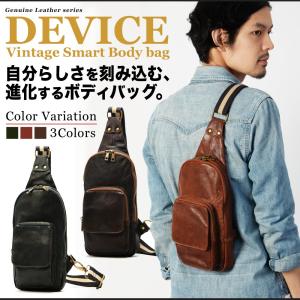 ボディバッグ ボディーバッグ メンズ 本革 レザー DEVICE バック かばん 鞄 新生活