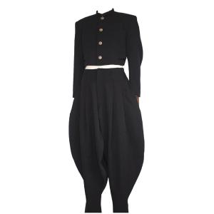 応援団用短蘭セット 変形学生上下組 学生服 短ラン42cm＆ハイウエスト