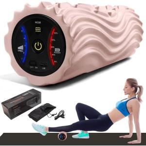 進化版 USB充電式電動フォームローラー 振動筋膜マッサージポール