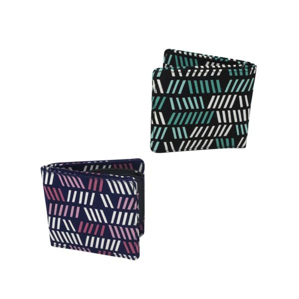 オリジナル Blue Lines： 二つ折り財布北欧柄 レディース フィンランド デザイン おしゃれ...