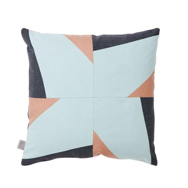 クッションカバー 45×45cm 北欧 幾何学柄 カラフル ハンドメイド デンマークデザイン 北欧イ...