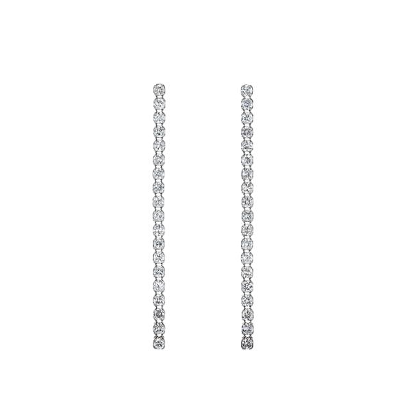 ピアス レディース テニスチェーン ダイヤモンド Total0.5ct PT900 プラチナ K18...