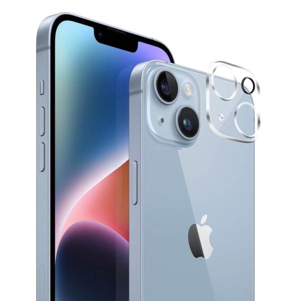 クロスフォレスト iPhone 14 / 14 Plus 用 背面 カメラレンズ保護 ガラスフィルム...