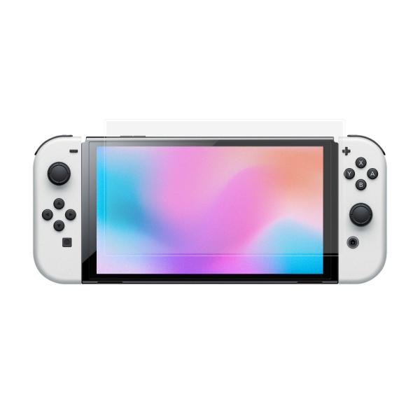 クロスフォレスト Nintendo Switch【有機ELモデル】用 アンチグレア 液晶保護 ガラス...