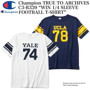 Champion TRUE TO ARCHIVES C3-R339 “WIN 1/4 SLEEVE FOOTBALL T-SHIRT”｜crossover-co