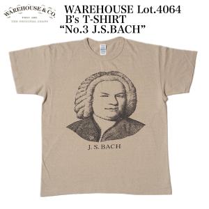 WAREHOUSE Lot.4064 2ND-HAND B's T-SHIRT “No.3 J.S.BACH”｜crossover-co