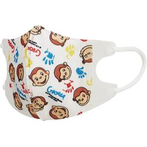 スケーター(Skater) 不織布 立体 マスク 三層構造 2-3才 子供用 7枚入 おさるのジョー...