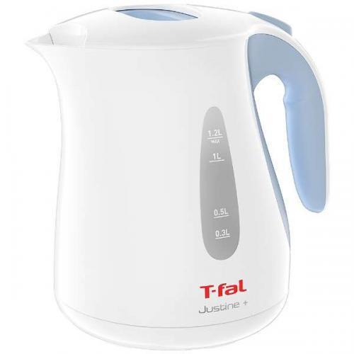 ティファール T-fal 電気ケトル ジャスティン プラス 1.2L 490 スカイブルー KO49...