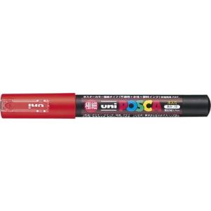 ポスカ 極細 インク色:赤 品番:PC1M.15 三菱鉛筆(uni) 専門ストア サインペン