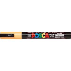 ポスカ 細字丸芯 インク色:パステルオレンジ 品番:PC3MP.4 三菱鉛筆(uni) 専門ストア サインペン