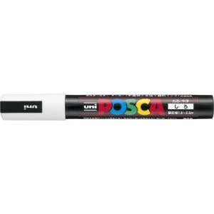 ポスカ 中字丸芯 インク色:白 品番:PC5M....の商品画像
