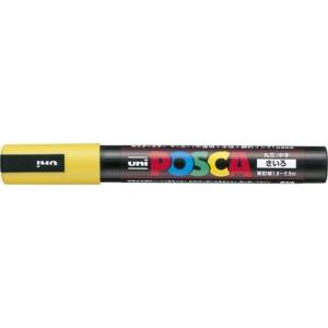 ポスカ 中字丸芯 インク色:黄 品番:PC5M.2 三菱鉛筆(uni) 専門ストア サインペン