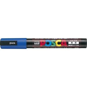 ポスカ 中字丸芯 インク色:青 品番:PC5M.33 三菱鉛筆(uni) 専門ストア サインペン