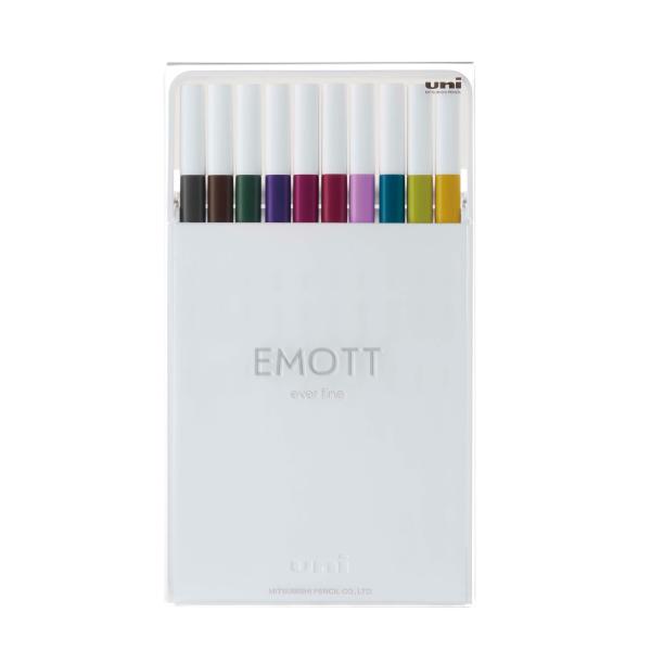EMOTT (エモット) No.3　10色セット　水性サインペン  品番:PEMSY10C.NO3 ...