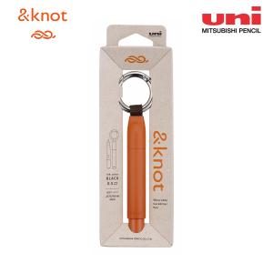 ＆knot カラビナ付きボールペン ジェットストリームインサイド 品番:SXAK05.4 ボール径:0.5mm 軸色:ランタンオレンジ 三菱鉛筆