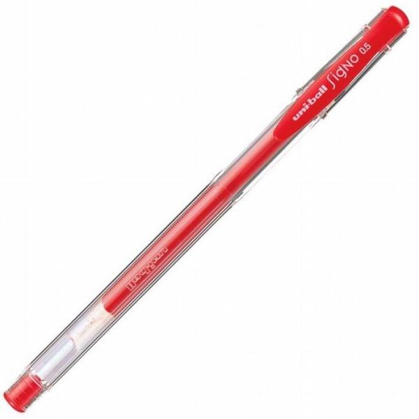 （注文条件:10本単位） ユニボール シグノ 細0.5mm インク色:赤 品番:UM100.15 三...