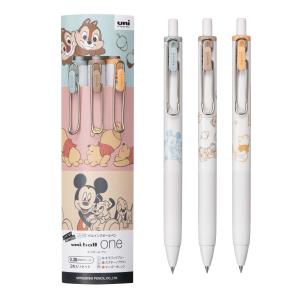 Disney（ディズニー） 三菱鉛筆 ユニボールワン 0.38mm 3色セット UMN
