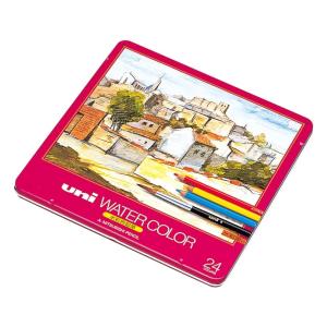 三菱鉛筆 ユニ ウォーターカラー （水彩色鉛筆） 36色セット 軸型:6角