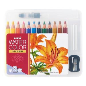 ユニ ウォーターカラー ライトトーン ぬり絵用 コンパクトセット 12色セット 三菱鉛筆(uni) 専門ストア