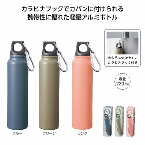 ケース販売・180個以上でご注文下さい(数量未満はストアへ要相談)　ループキャップアルミボトル220ml　送料無料