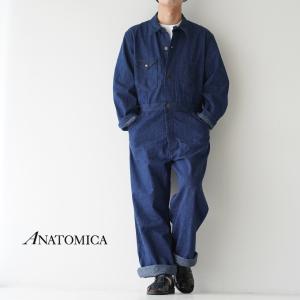 アナトミカ ANATOMICA ゲールズバーグ デニム オールインワン ジャンプスーツ GALESBURG DENIM メンズ 2022春夏 530-571-03 アウトレット30%off｜crouka