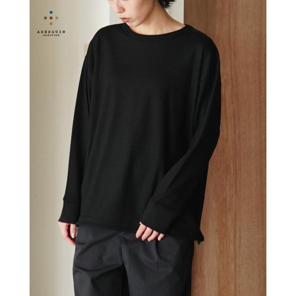 アクシーズクイン AXESQUIN Tシャツ メリノウール ベーシック ロングスリーブ Tシャツ ト...