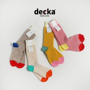 デカクオリティソックス decka Quality socks アルパカ ブークレ ソックス Alpaca Boucle Socks レディース 2022秋冬 BNB*de-19BN-2｜crouka