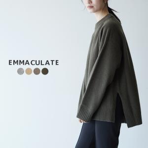 エマキュレイト Emmaculate カシミア混 クルーネック プルオーバー ニットセーター レディース 2022秋冬 2223K-01005 セール｜crouka