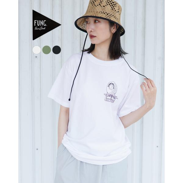 ファング FUNG ベーシック プリント Tシャツ Basic tee 半袖 カットソー ロゴT ホ...