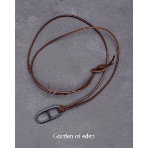 ガーデンオブエデン Garden of Eden アンカー レザー ネックレス ANCHER LEATHER NECKLACE(SMALL) シルバー925 アクセサリー 2024春夏 22AW005｜crouka