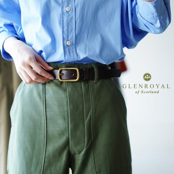 グレンロイヤル GLENROYAL ベルト ウィズ ヘッドカラーバックル BELT WITH HEA...