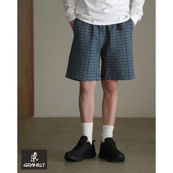 グラミチ GRAMICCI ショートパンツ O.G. G-ショート シアサッカー ストライプ柄 メン...