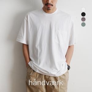 ハンドバーク handVaerk クルーネック 半袖 Tシャツ crew neck s s t-shirt ポケットT ポケT メンズ｜crouka