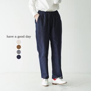 ハブアグッドデイ have a good day フランネル リラックス パンツ Flannel relax pants イージーパンツ レディース HGD-271 セール｜crouka
