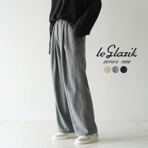 ル グラジック le glazik ウーレンフランネル エラスティックパンツ ELASTIC PANTS イージーパンツ レディース 2023秋冬 LG-E0154WFT｜crouka