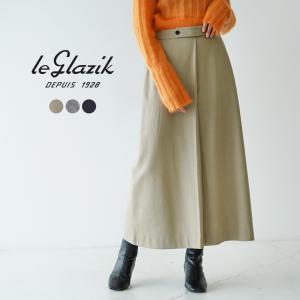 ル グラジック LE GLAZIK タック スカート TUCK SKIRT ロングスカート ウールスカート LG-F0044WFT セール｜crouka