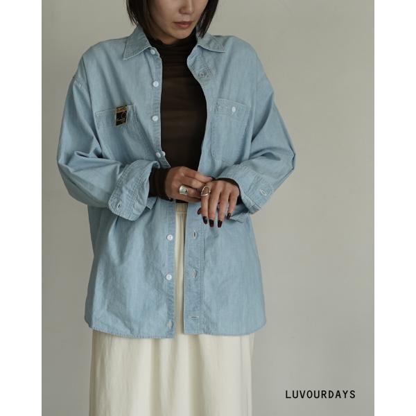 ラブアワーデイズ LUVOURDAYS シャツ トランスフォーメーション シャンブレーシャツ レディ...