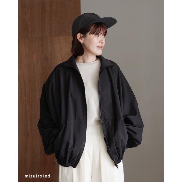 ミズイロインド mizuiro ind ライトアウター ドルマンスリーブ ストーム ジャケット レデ...