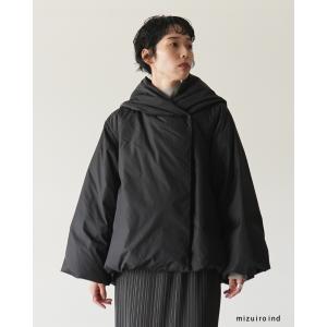 極美品】mizuiro ind オーバーサイズ フード付き ダウンジャケット 極