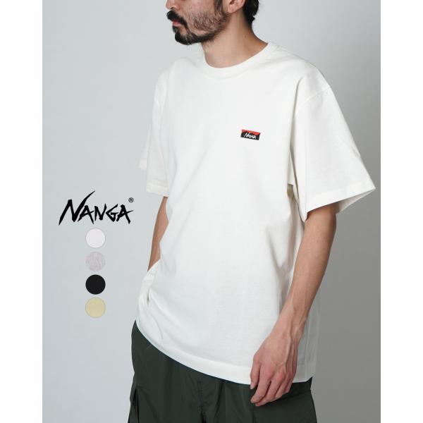 ナンガ NANGA エコ ハイブリッド ボックス ロゴ エンブロイダリー Tシャツ カットソー 20...